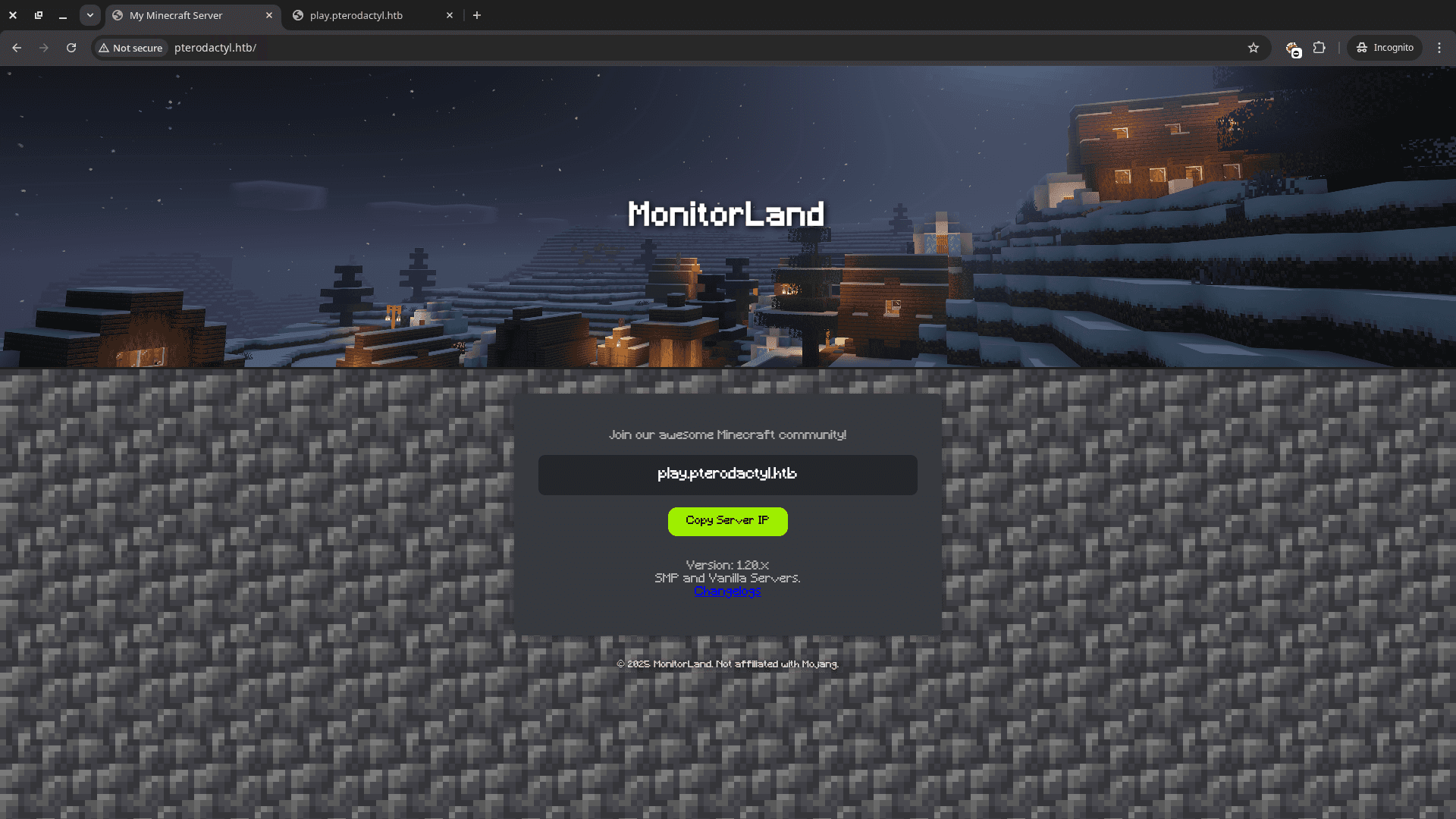 Pterodactyl Homepage